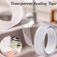 Cinta transparente acrílica impermeable, a prueba de polvo, a prueba de moho, para cocina, baño, costura de belleza, puerta, ventana, inodoro, pegatina, piezas para el hogar