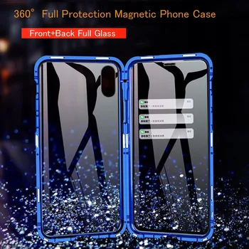 

360 Full Protection Magnetic Case For OnePlus 8 7T 7 Pro 6 6T Bumper Double Glass