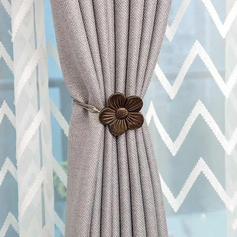 Curtain Tiebacks 1 шт. винтажная Магнитная занавеска Tieback смоляная Цветочная занавеска Drapery Holdback оконная занавеска декоративная пряжка Держатель - Цвет: Curtain Tiebacks