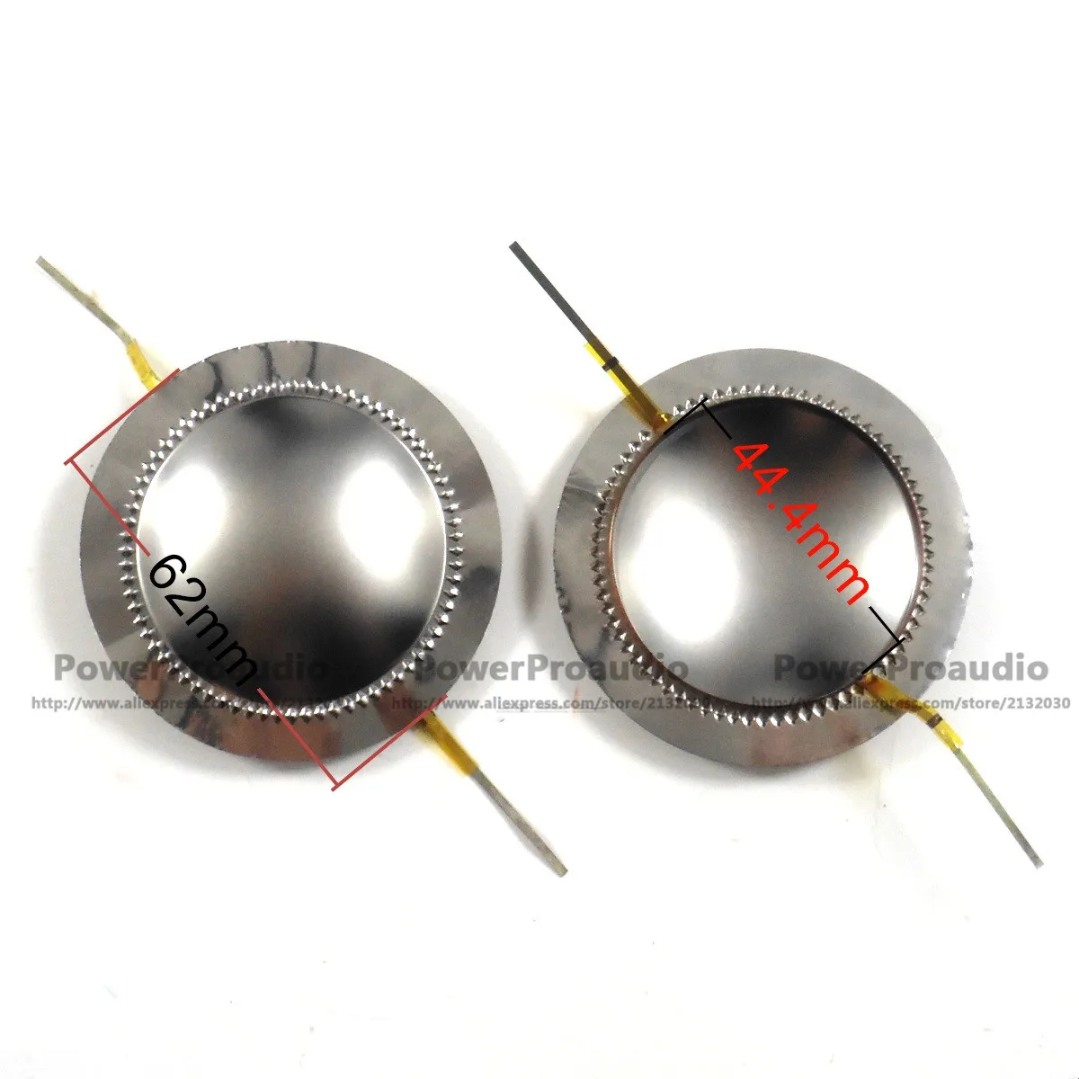 10 pz 1.75 ''44.4mm 44.5mm parte dell'altoparlante bobina vocale altoparlante sostituzione Tweeter Altoparlante Cupola diaframma in titanio - immagine 6