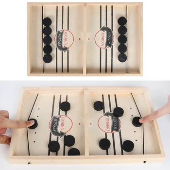 

1set football winner shoot game for kids birthday party gift Fast SlingPuck Game Adult Child Family Toys home decor