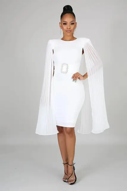 Adogirl Elegant Women Solid Midi Party 