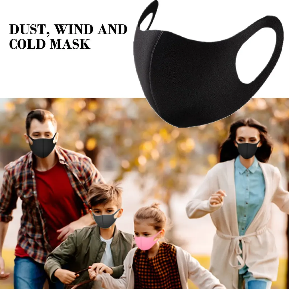 

1/5pcs Kids Or Adults Mouth Mask Washable Breathable Anti-Drip Air Pollution Sunburn Mouth Mask Protective Mask