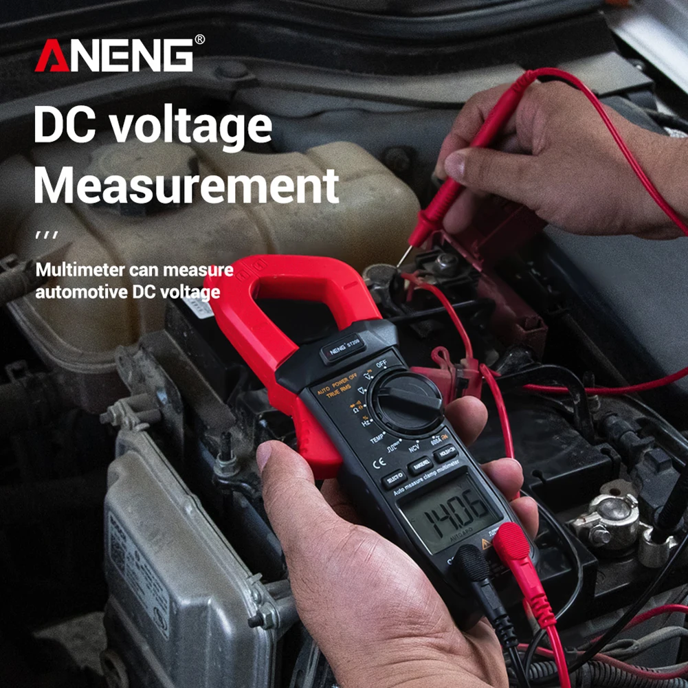 Auto Range Clamp Meter Voltmeter ST209 Electrician Digital Multimeter 400V 6000 Counts True RMS Amp Current Tester for Mesuring