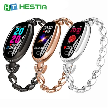 

E68 Women Smart Bracelet Fashion Heart Rate Monitor Blood pressure Smart Band IP67 Waterproof Fitness Activity Tracker Wristband