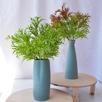 

Spray Color Green Plant 5 Fork Sealwort Grass Green Simulation Plant Wall Plant Wall with Wood Grass Aquatic Plants Green Grass