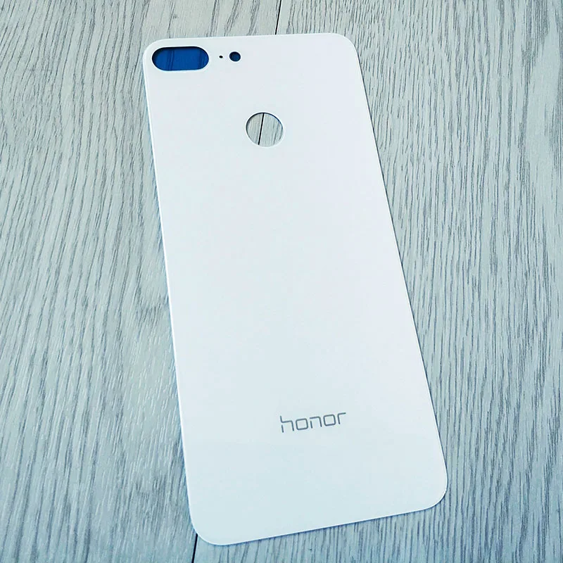 Оригинальная стеклянная крышка батареи для Huawei Honor 9 Lite, задняя дверь Замена чехол для задней части телефона, клейкая наклейка 4 цвета - Цвет: Honor 9 Lite white