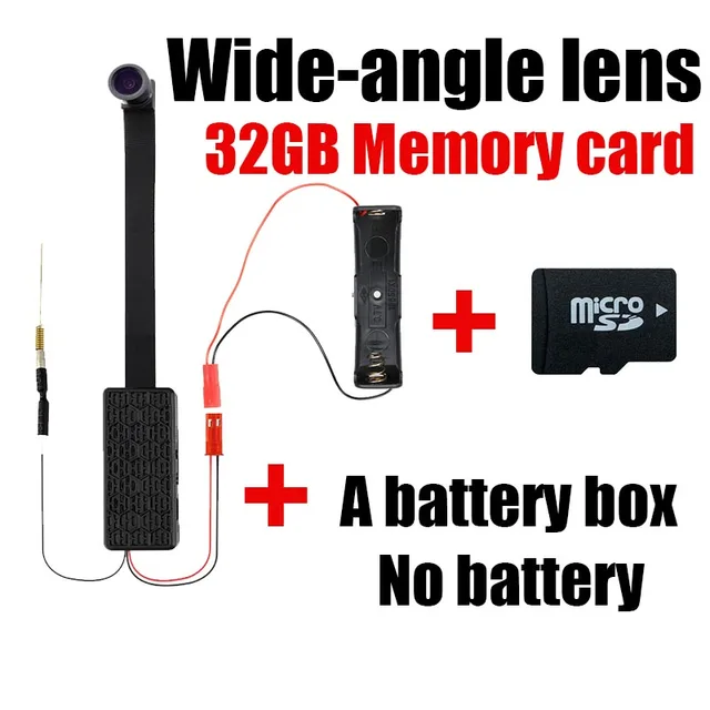 HD Mini Camera Mini Wireless DIY Portable WiFi IP Night vision Remote View P2P Micro webcam 1080P Digital Mini Camcorder 128G Wide Angle 32G