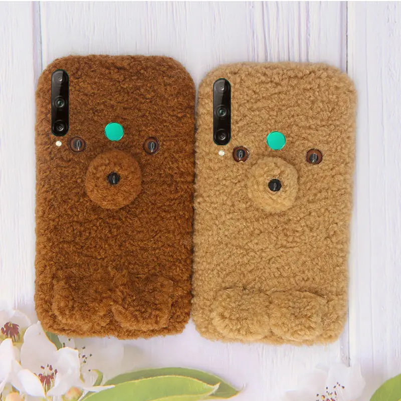

Huawei Y8S Y8P Y9S Y7P Y6P Y5P Warm Plush Fur Cover For Huawei P40 Lite E P smart 2020 Nova 6 SE 7 SE 7 7 Pro Silicon Phone Case