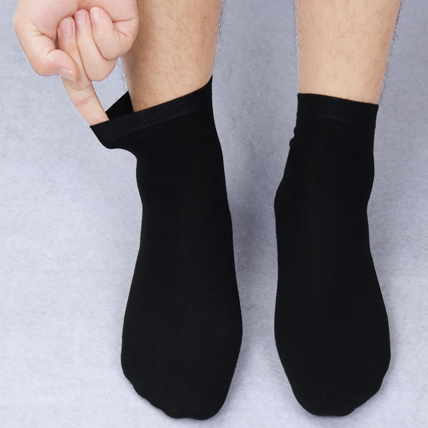 

3 Pairs Men's Cotton Socks Solid Color Business Men Breathable Autumn And Winter Middle Tube Socks