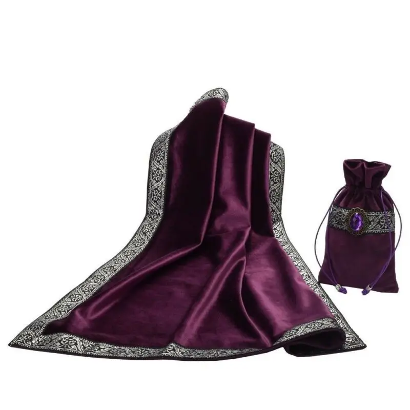 Практичное украшение Таро скатерть винтажный гобелен декоративный коврик Таро сумка толстый бархат декор