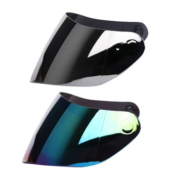 

Jiekai 2 PCS Helmet Accessories Silver Plated Lens Racing Helmet Lens for -105,902,313,512, Silver & Colorful