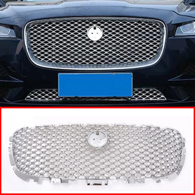 

For Jaguar F-Pace F Pace X761 2016 2017 Car-styling Accessories ABS Front Grill Cover Trim Auto Replacement Parts