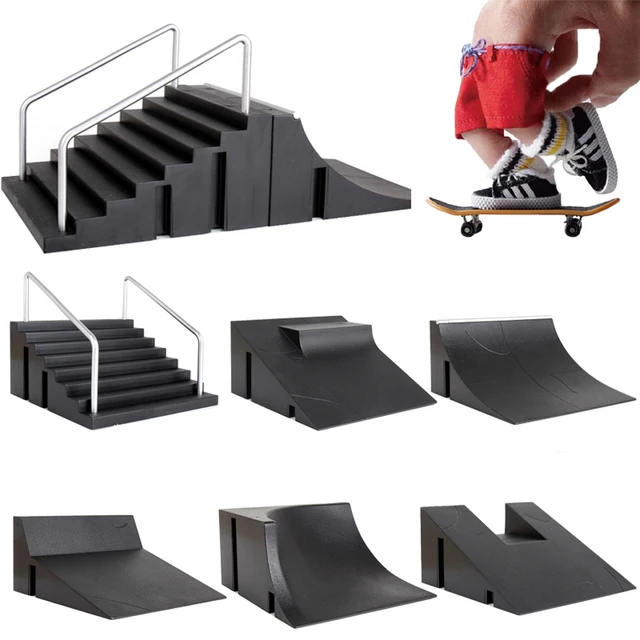 Children Finger Skateboards Skate Toy Skate Park Ramp Set Tech Practice Deck Funny Interior Extreme Sport Fingers Training Toys 1