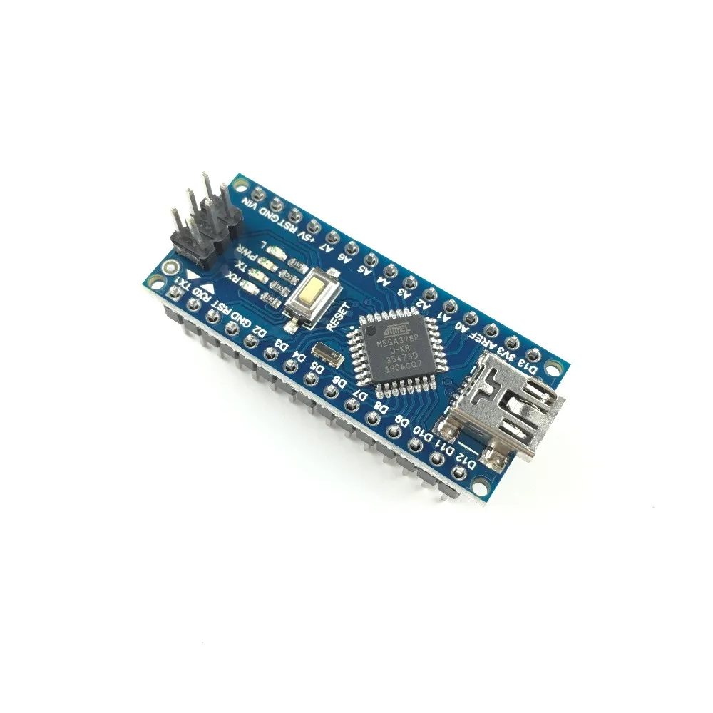 100 шт./лот Nano v3.0 контроллер совместим с arduino совместимый nano CH340 USB драйвер без кабеля Atmega328 серии Atmega328PB