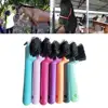 1pc Anti-Slip Soft Grip Hoof Pick Rubber With Brush Plastic Horse Hoof Care Grooming Horseshoe Brush Professional Cleaning Tools 2