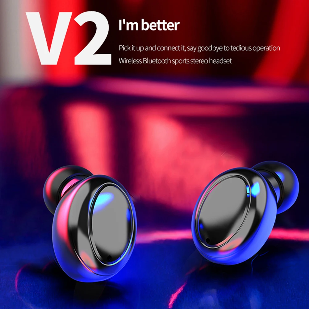 Noise Cancelling Bluetooth Wireless Headset Mini TWS Earphones Earbuds with Mic for iPhone Samsung LG G Stylo G6