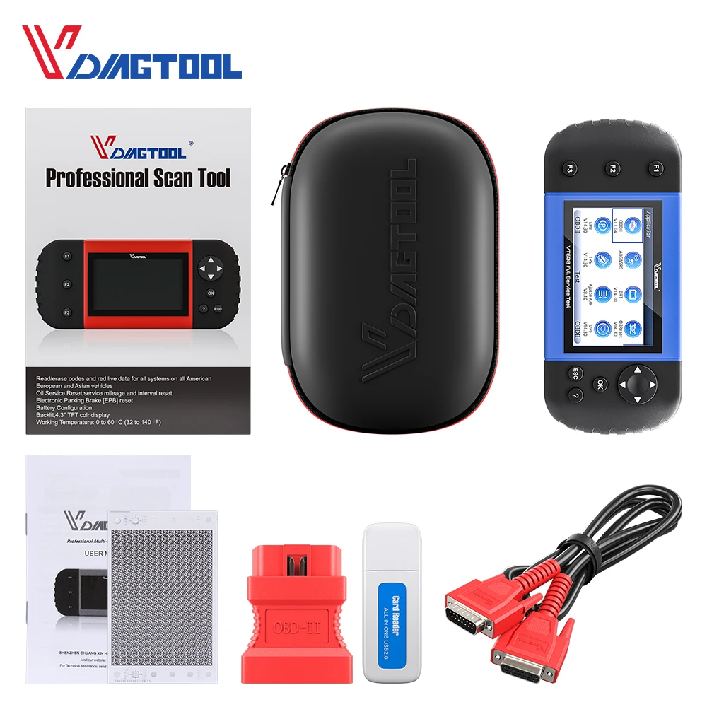 VDIAGTOOL VT600 OBD2 автомобильный сканер инструмент двигатель ABS SRS EPB масляный Сервис Сброс Инжектор Кодирование OBDII Автомобильный диагностический