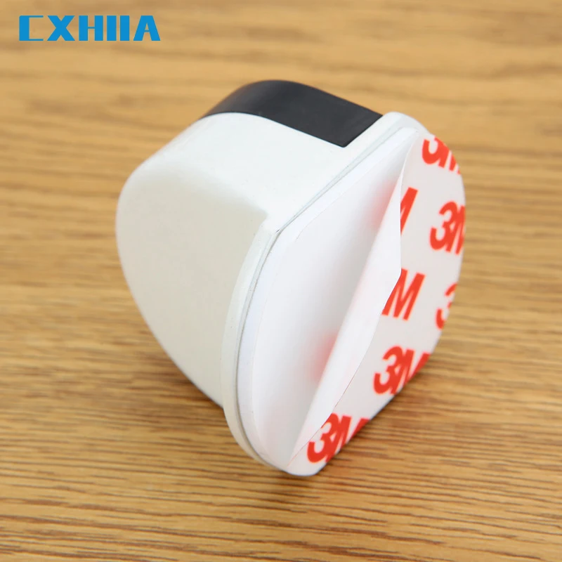 CXHIIA Stainless Steel Non Perforated Door Touch Bedroom Bathroom Invisible Anti-Collision Rubber Door Stop Stopper