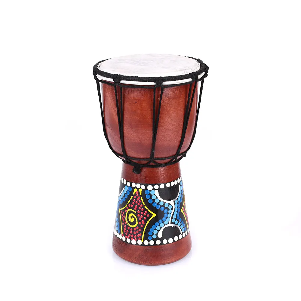 Djembe Африканский барабан национальные инструменты барабанные вещи ручной работы Peach Blossom Деревянный Бубен Начинающий Практика Африка Djembe