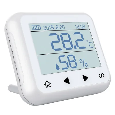 TD32 LED Display Adjustable Temperature And Humidity Alarm Sensor Detector Alarm Protect The Personal And property