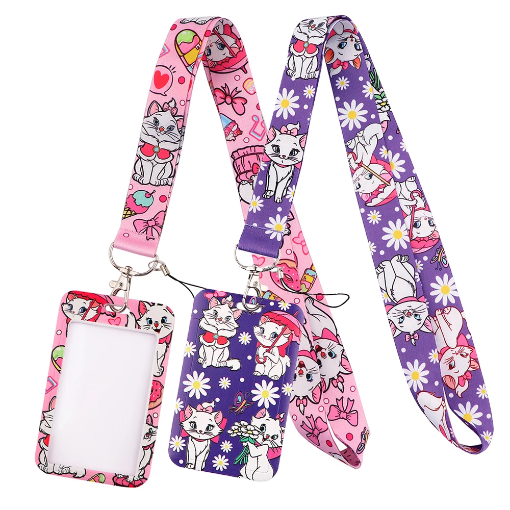 LT917 The Aristocats Cat Lanyard for Key Neck Strap lanyards id badge holder Chain Holder Hang Rope Accessories | Украшения и