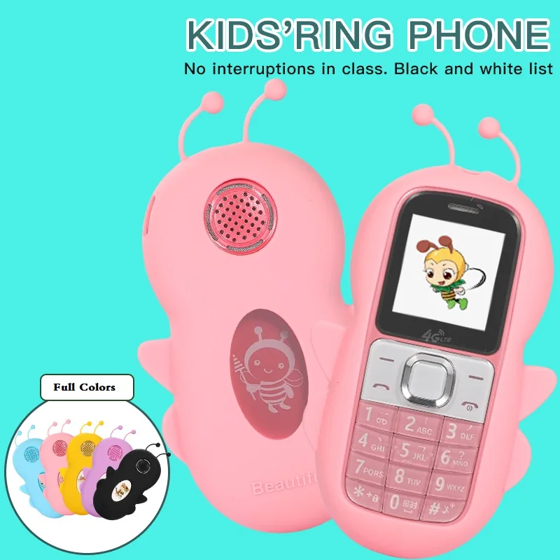 Free Case Cute Mini Children Phone Low Radiation Small Size No Internet Whitelist Blacklist Fast Call Lovely Shape For Student 5