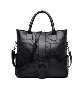

Leather Handbag The Big Women's Fashion Handbags Simple Fashion New Quality Tote Bag Shoulder Bags Women's Designer Pu Soft