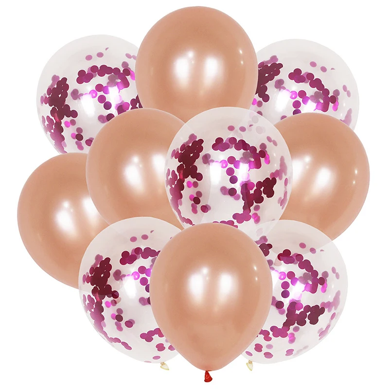 

15pcs/Set Latex Balloons Gold Silver Blue Metal Pearl Transparent Sequins Birthday Wedding Balloon Christmas Party Decor 12 Inch