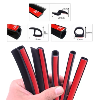 

Car Styling 2 Meter P B D Z Type Car Rubber Seal Sound Insulation Weatherstrip Edge Trim Noise Insulation Car Door Sealing Strip