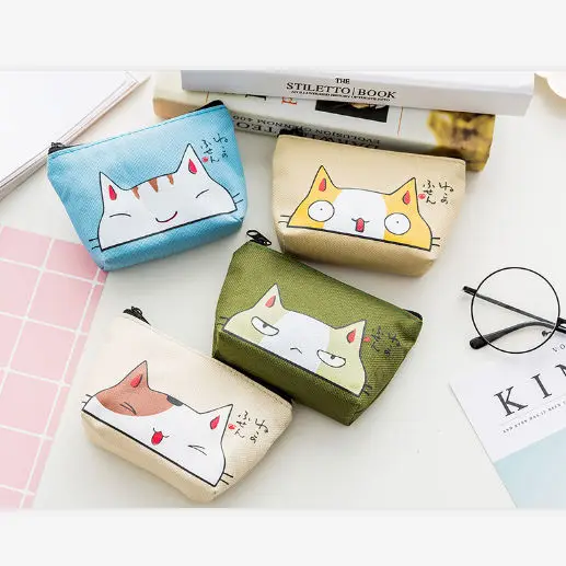 Cute Girls Coin Purse Zipper Clutch Wallet Key Bag Cartoon Pattern Mini Pouch Pocket Card Holder Gift | Багаж и сумки