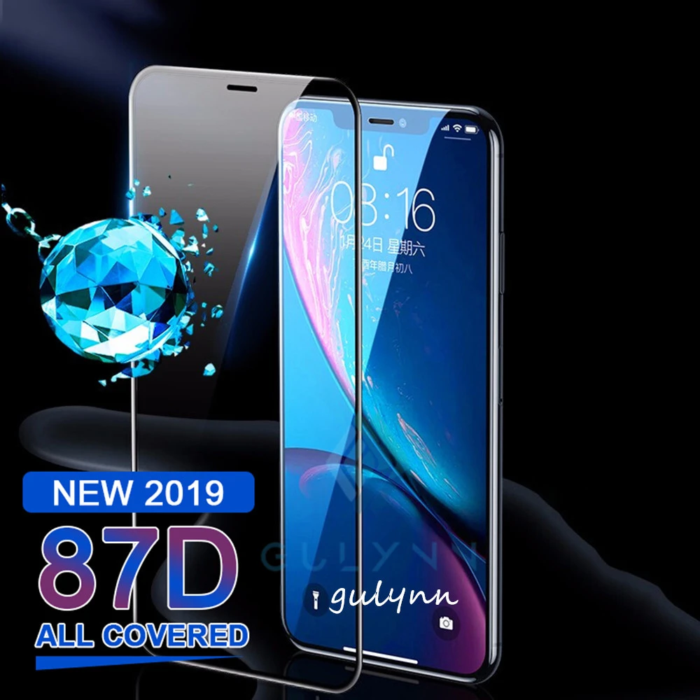 

15H Protective Glass On For iPhone X XR XS MAX Full Cover For IPhone 8 7 6 6s Screen Protector Glass On iPhone 11 Pro Max Cover