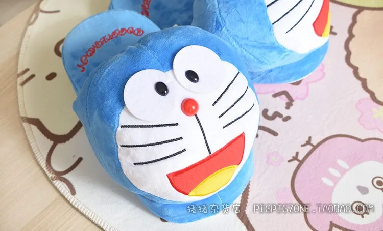 IVYYE Doraemon/розовые Тапочки с рисунком Пантеры; зимняя теплая Домашняя обувь с героями мультфильмов; плюшевые домашние тапочки; Новинка; подарки на день рождения