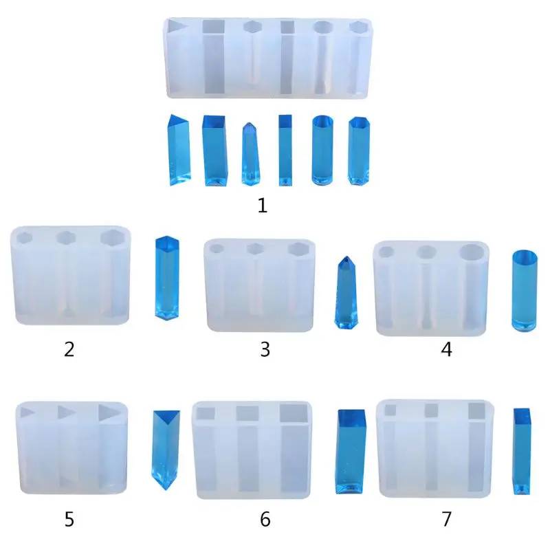 JAVRICK УФ эпоксидная форма DIY подвеска ювелирные изделия кристалл силиконовые формы шестиугольные круглые геометрические формы ремесло изготовление