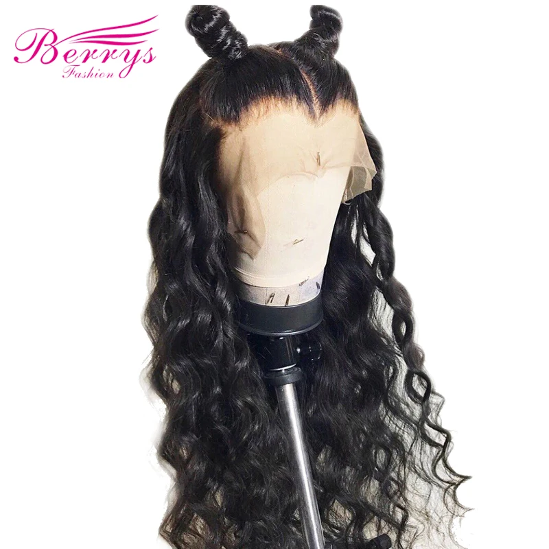 Волнистые волосы Berrys модные большие длинные кружевные человеческие 130% густые
