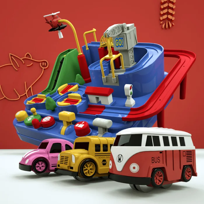 Car Adventure Game Manipulative Rescues Squad Adventure Macaron Toys Table Rush