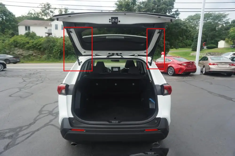 Углеродное волокно для- Toyota RAV4 XLE авто задний багажник багажника boot Lift поддерживает газовые стойки пружины амортизаторы
