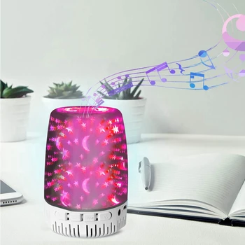 

AAAE Top-3D Glass Light Effect Bluetooth SpeakerNight Light Bluetooth with SpeakerSpeaker for PartyAtmosphere Adjustment