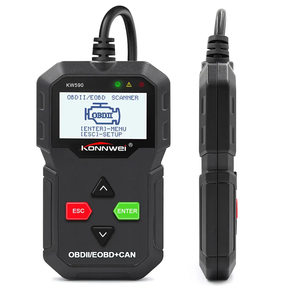 obd диагностический инструмент KONNWEI KW590 автомобильный считыватель кодов автомобильный OBD2 сканер Поддержка мультибрендовых автомобилей и языков