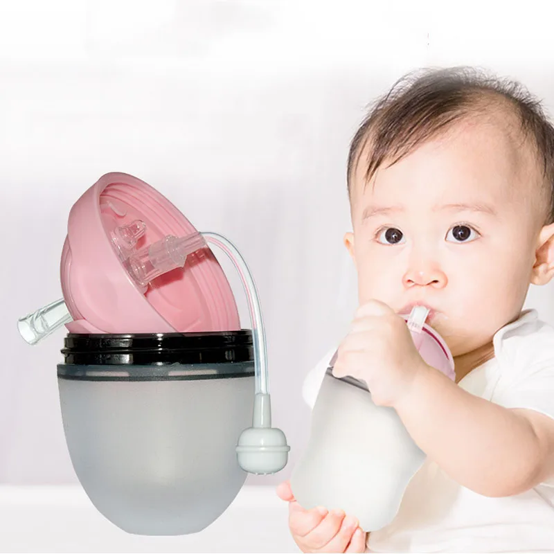 Baby Bottle Cover Silicone Cup Caps Accessories Drinker Water Drink Straw Kids Learn Feeding Replace Sippy Training for Comotomo