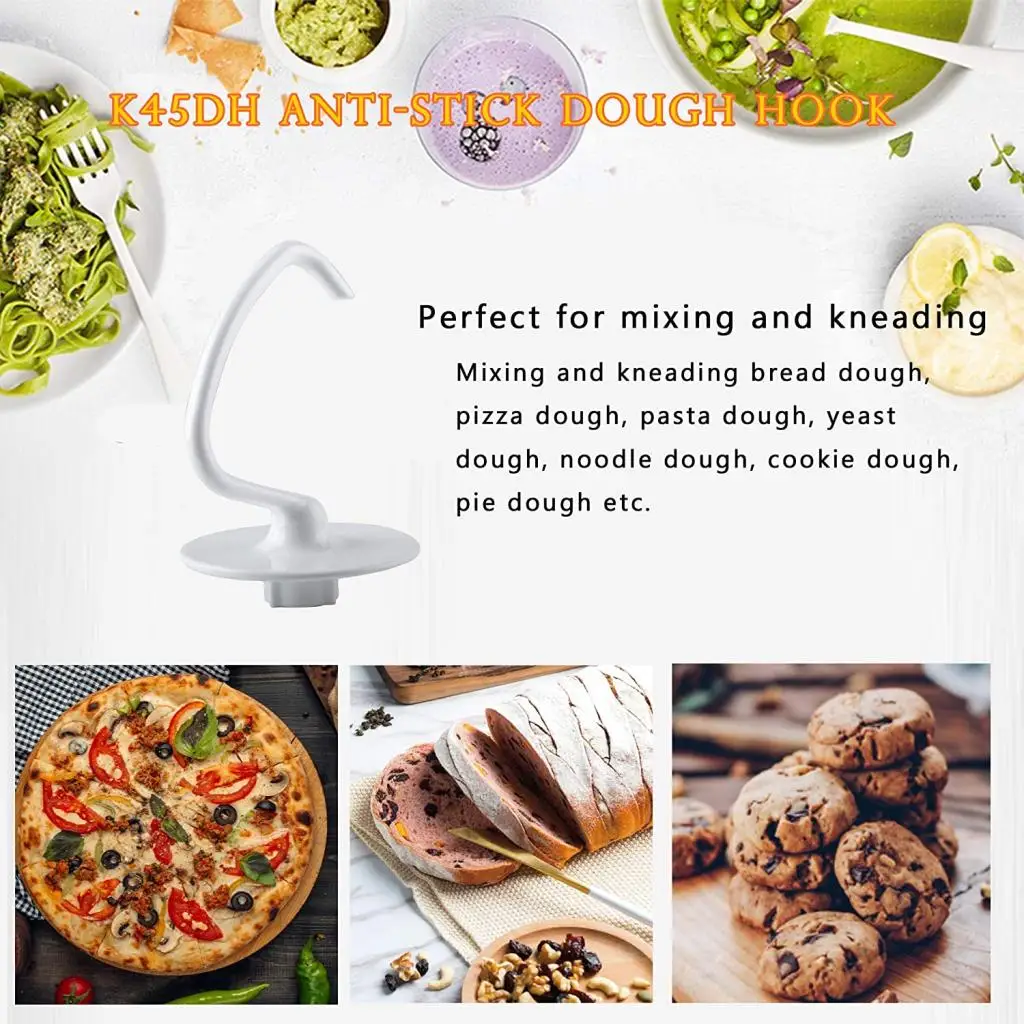 Aluminum K45DH C Dough Hook Replacement Exact for Kitchen-Aid K5SS KSM5 KP50P KPM5 KSM50P KSMC50S KPM50 4.5-5 QT
