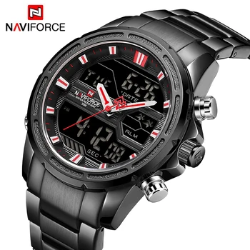 

NAVIFORCE Top Brand Luxury Man Quartz WristWatch Stainless Steel Date Waterproof Sport Men Watch Business Male Relogio Masculino