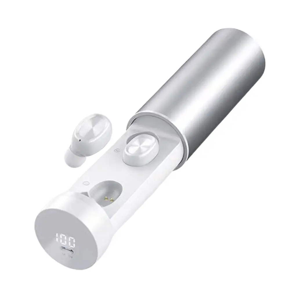 

B9 with power display digital display pull touch 5.0 binaural wireless headset portable Earpiece Electronic Gifts