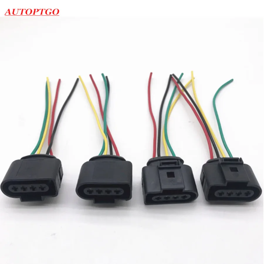 1J0973724 1 Pieces Подходит для Audi A4 A6 VAG 4 контакта катушка зажигания разъем провода разъем ремонт 1J0973724 4B0973724 также подходит для Volkswagen Passat Bora - Цвет: 1J0973724 1 Pieces