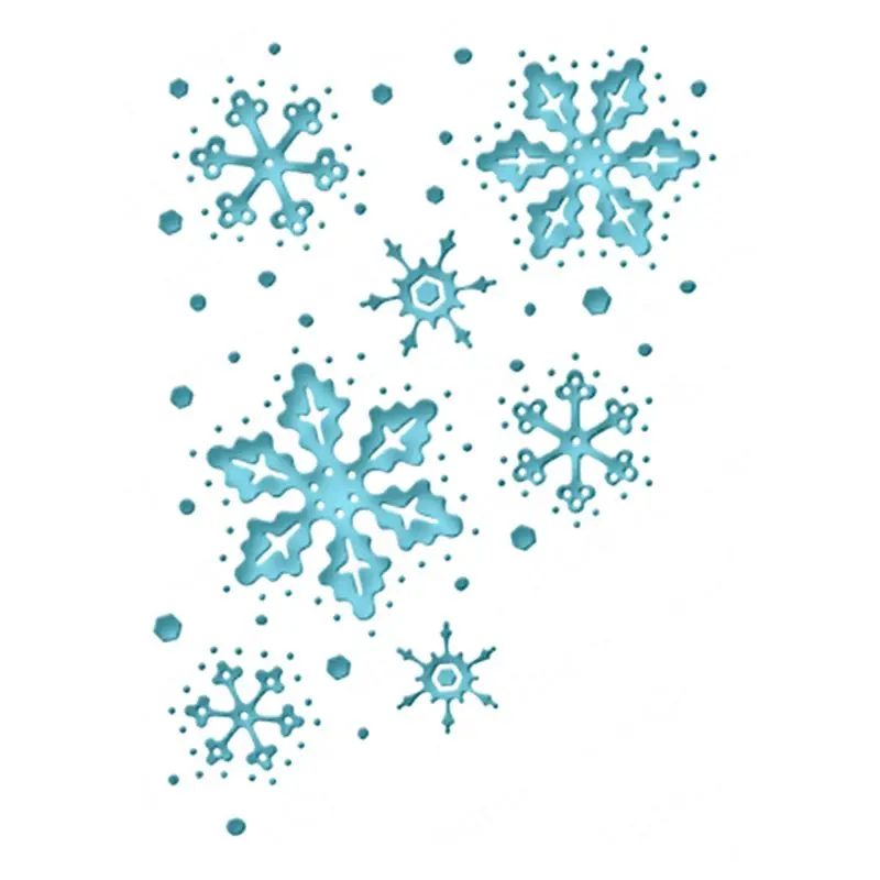 Snowflakes DIY Metal Cutting Dies Stencil Scrapbooking Album Paper Card Crafts M68E