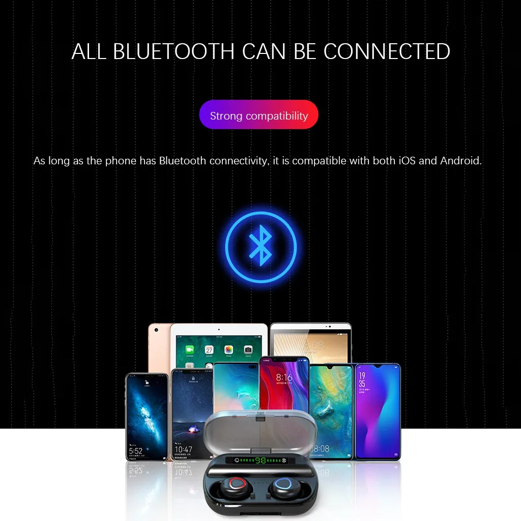 TWS Bluetooth 5,0 наушники Реплика 1:1 Air 2 беспроводные наушники для телефона PK W1 чип Redmi Airdots i30 i60 TWS zz6
