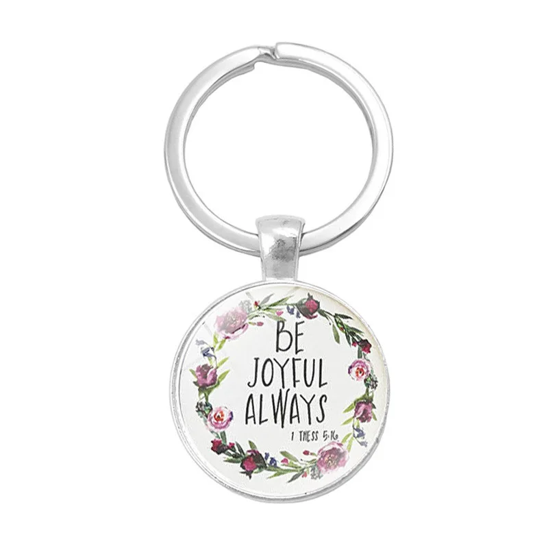

Hot Accessories The Bible Scriptures Time Stone Keychain Small Pendant Europe And America Accessories Hot Sales-