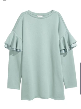 

2020 Spring and Autumn new literary Sen female wind ins tide plus cashmere sweatshirt Fleece dress