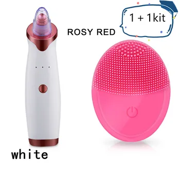 

Vacuum Blackhead Removal Facial Cleansing Black Spots Suction Acne Beauty Instrument Electric Silicone Face Cleansing Brush