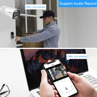 Caméra IP POE Smar 4K 8MP, Microphone intégré, étanche, H.265, surveillance audio et vidéo, vidéosurveillance, sécurité domestique, Onvif XMEye 2